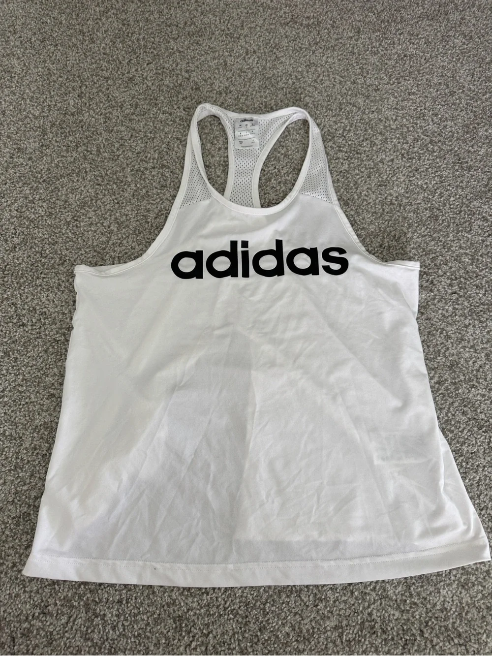 adidas Logo Racerback Tank Top - Picture 2 of 3